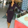 Alessandra Dress In Purple