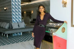 Alessandra Dress In Purple