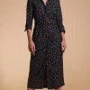 Alva Midi Shirt Dress In Abstract Multi
