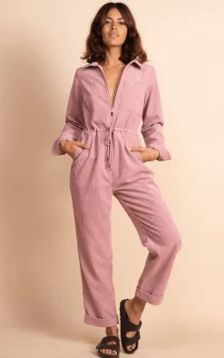 Blaze Boilersuit In Rose Pink