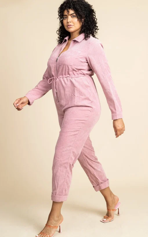 Blaze Boilersuit In Rose Pink