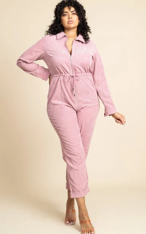 Blaze Boilersuit In Rose Pink