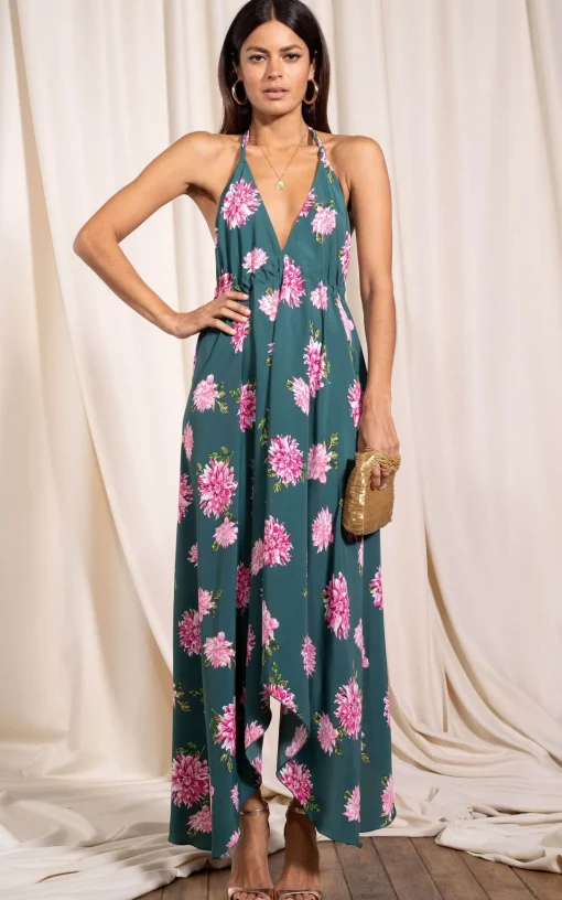 Boho Maxi Dress In Dahlia