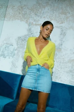 Bonnie Jumper In Acid Lime - Reversible