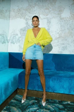 Bonnie Jumper In Acid Lime - Reversible