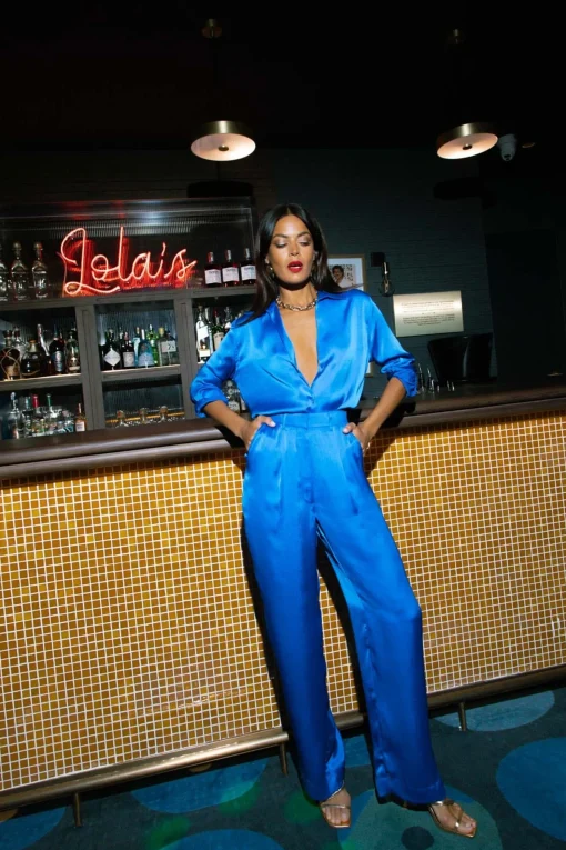 Cassia Trouser In Blue