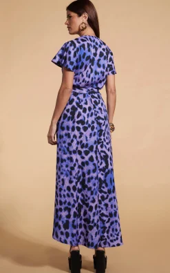 Cayenne Dress In Lilac Leopard