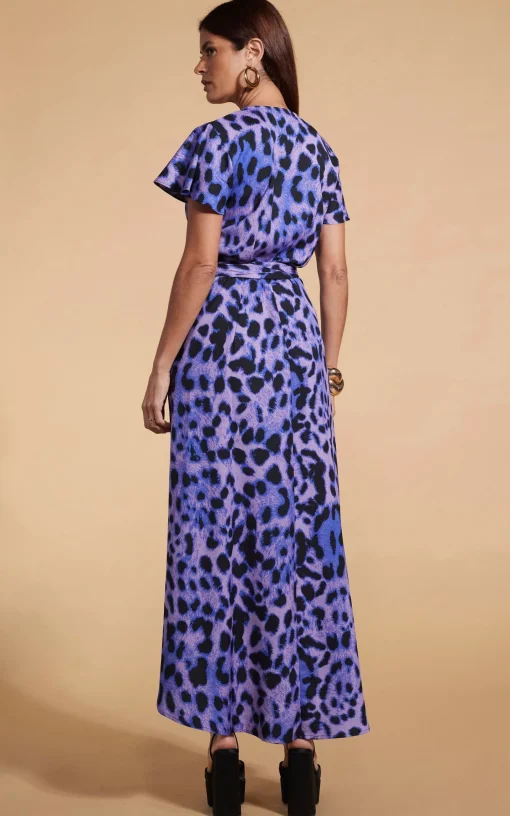 Cayenne Dress In Lilac Leopard