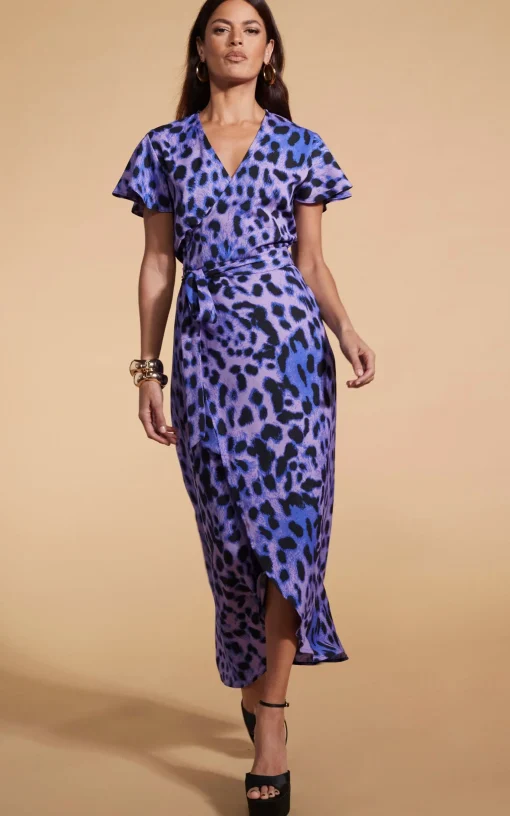 Cayenne Dress In Lilac Leopard