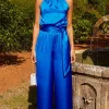 *Coming Soon* Jovina Halterneck Jumpsuit In Cobalt Blue