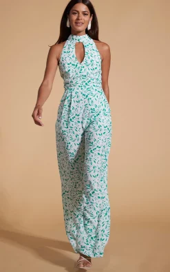 Cypress Jumpsuit In Green Leaf