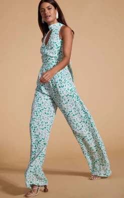 Cypress Jumpsuit In Green Leaf