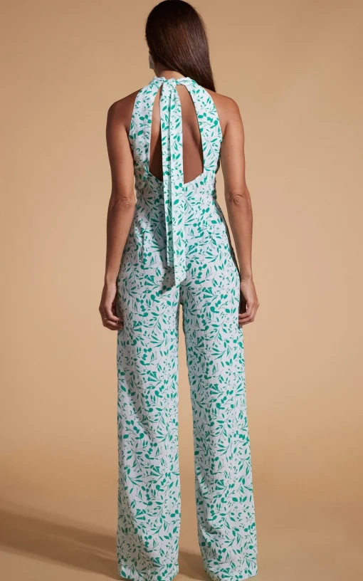 Cypress Jumpsuit In Green Leaf