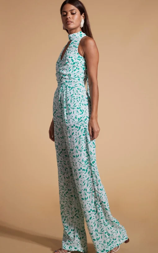 Cypress Jumpsuit In Green Leaf