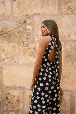 Cypress Jumpsuit In Mono Daisy