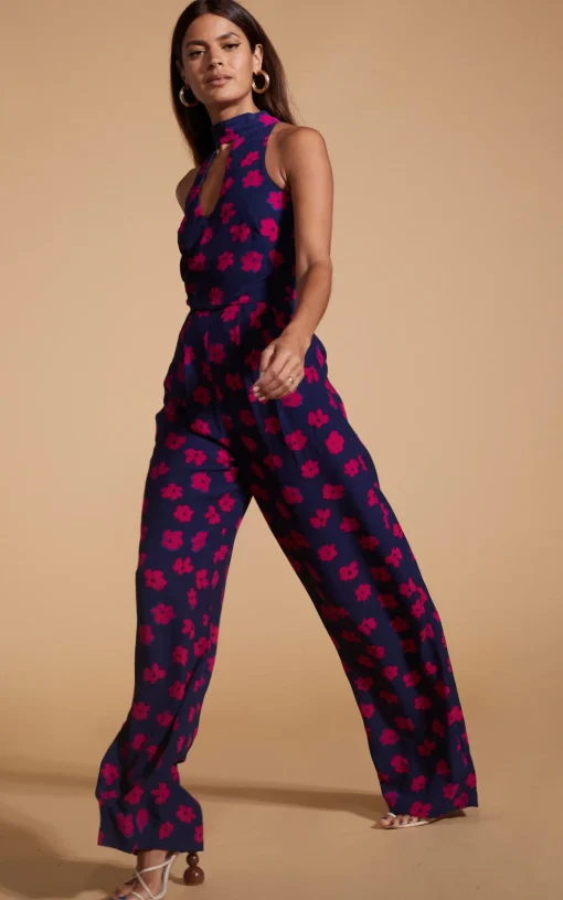 Cypress Jumpsuit In Pink Daisy