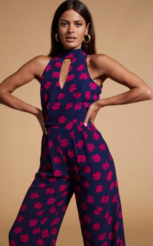 Cypress Jumpsuit In Pink Daisy