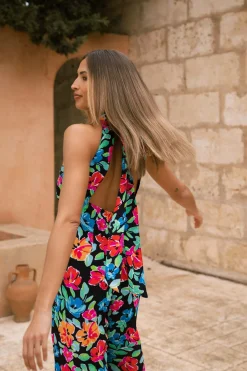 Cypress Jumpsuit In Retro Floral