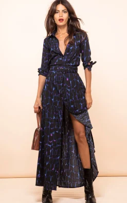 Dove Dress Blue Alligator