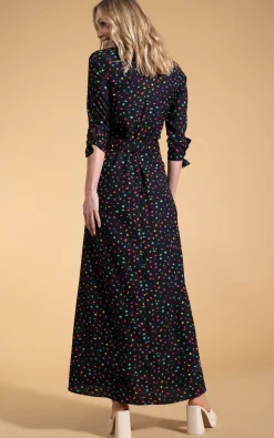 Dove Dress In Abstract Multi