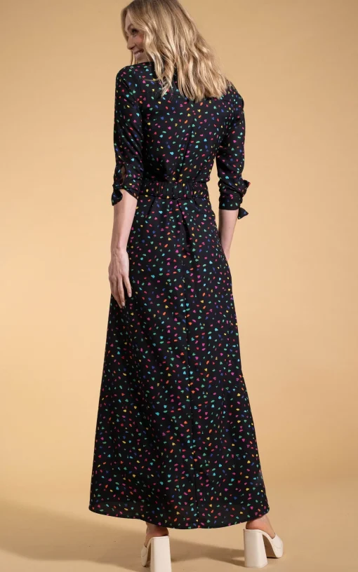 Dove Dress In Abstract Multi