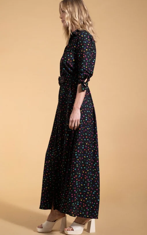 Dove Dress In Abstract Multi