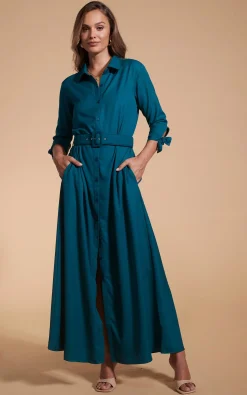 Dove Dress In Pine Green