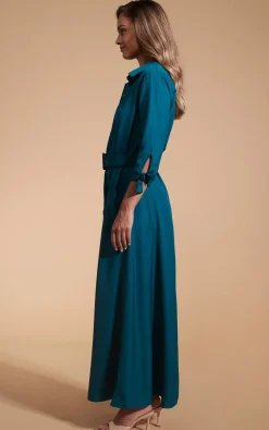 Dove Dress In Pine Green