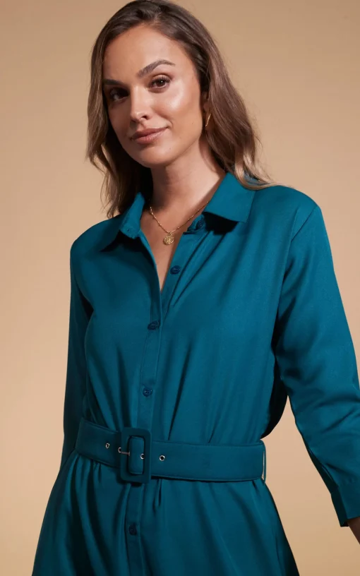 Dove Dress In Pine Green