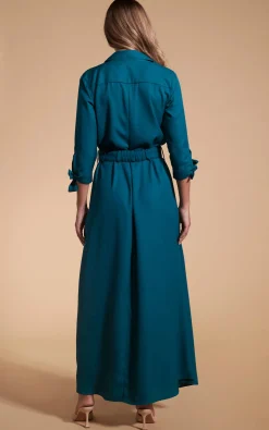 Dove Dress In Pine Green