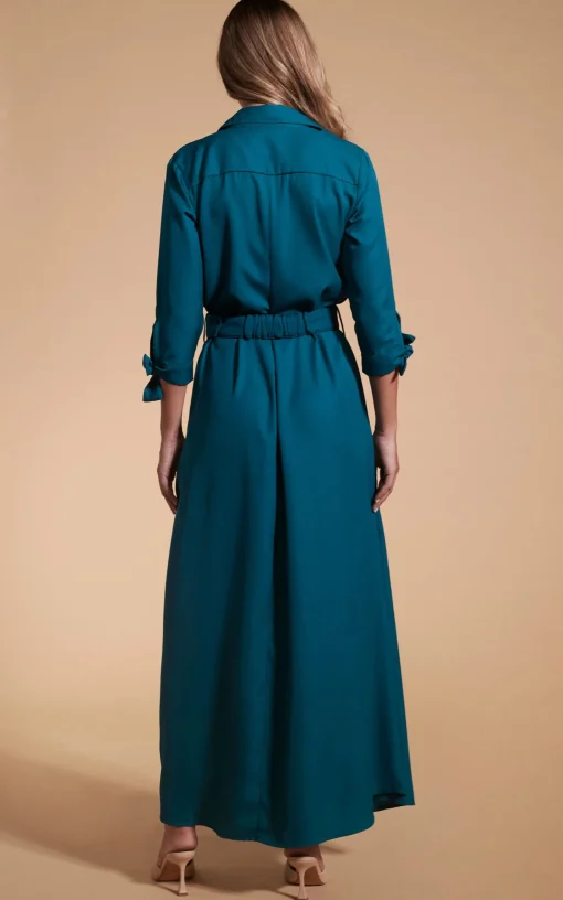 Dove Dress In Pine Green