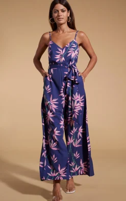 Gabriella Jumpsuit In Bamboo Navy Base