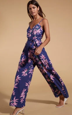 Gabriella Jumpsuit In Bamboo Navy Base