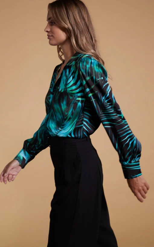 Halo Dominic Shirt In Green Palm