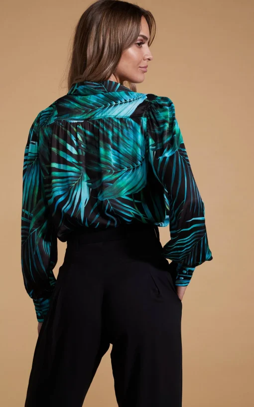 Halo Dominic Shirt In Green Palm