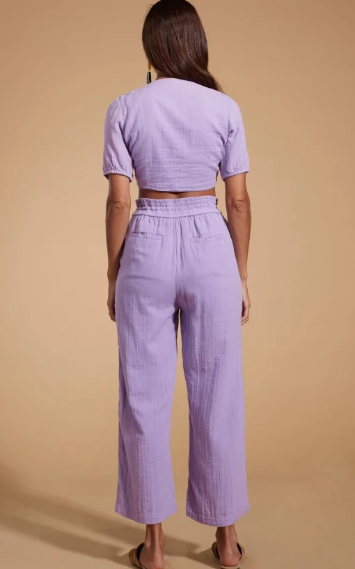 Halo Indra Tie Top In Lilac