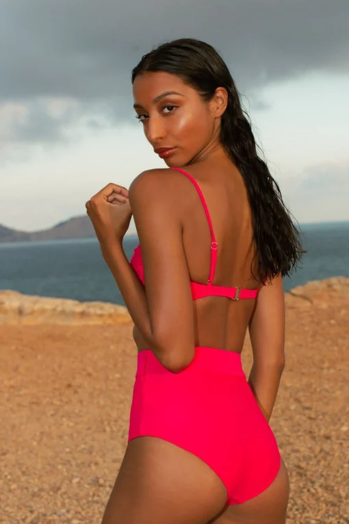 Halo Juniper High-Waisted Brief In Hot Pink
