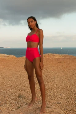 Halo Juniper High-Waisted Brief In Hot Pink