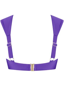 Halo Salinas Bikini Top In Indigo Purple