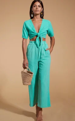 Halo Tahiti Trousers In Mint Green