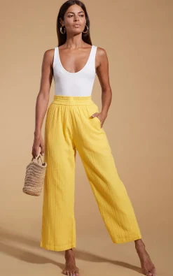 Halo Tahiti Trousers In Primrose Yellow