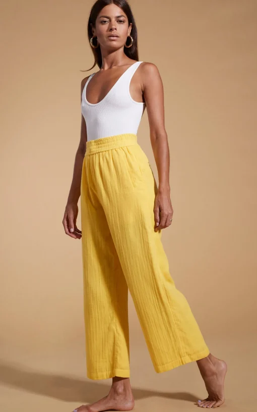 Halo Tahiti Trousers In Primrose Yellow