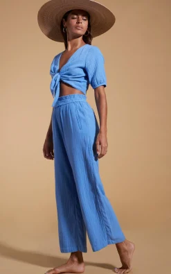 Halo Tahiti Trousers In Sky Blue
