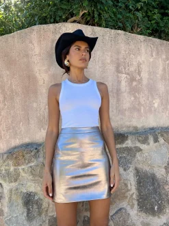 Harley Skirt In Metallic