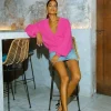 Harper Cardigan In Bubblegum Pink