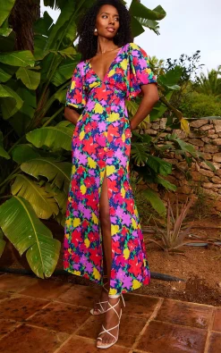 Ivorie Midaxi Dress In Vintage Floral