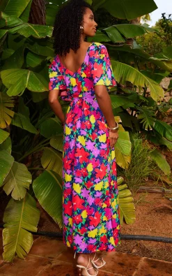 Ivorie Midaxi Dress In Vintage Floral