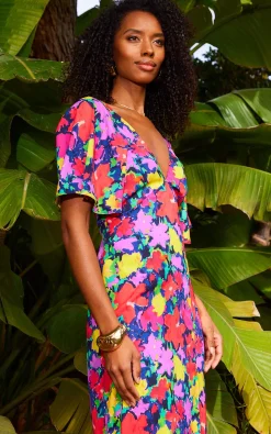 Ivorie Midaxi Dress In Vintage Floral