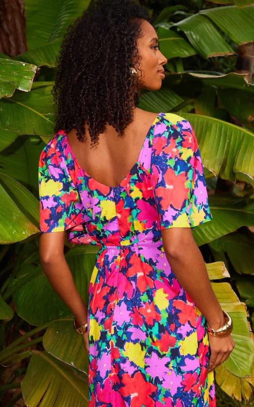 Ivorie Midaxi Dress In Vintage Floral