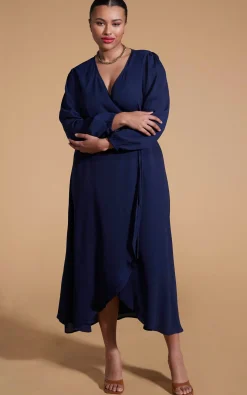 Jagger Maxi Dress In Navy - Extended Sizing